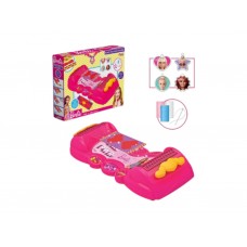 Набор для творчества плетения украшений с машинкой Barbie 03699, 27 см, плетение браслетов, Dede
