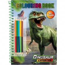 Dinosaur Expedition Раскраска с наклейками и карандашами Рекомендовано для детей от 3-х лет.
Размер упаковки 1 x 21 x 30 см