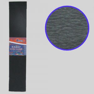 KR55-8019 Креп-папір 55%, чорний 