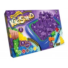 Набор для творчества с кинетическим песком KidSand KS-02-01U, 1600 г, Danko Toys