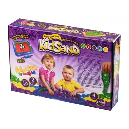 Набір для творчості з кінетичним піском KidSand KS-02-01U, 1600 г, Danko Toys