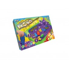 Набор для творчества с кинетическим песком KidSand 8096DT, 1200 г, с песочницей, Danko Toys