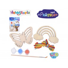 Деревянный набор для творчества M 5877 UA, радуга, бабочка, Limo Toy