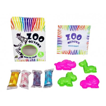 Набір для творчості Zoo фігури, Strateg 32059 Набір для творчості Zoo фігури, Strateg 32059