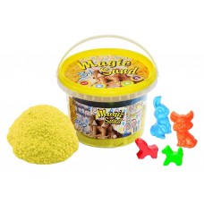 Кинетический песок Magic sand желтого цвета 500 грамм Strateg 371-6