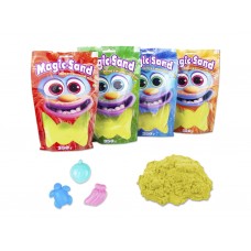 Кинетический песок Magic sand желтый в пакете 350 грамм Strateg 39402-5 Кинетический песок Magic sand желтый в пакете 350 грамм Strateg 39402-5