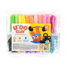 Набір для творчості U'DO Clay 24 шт, брикет 6грам, Strateg 41063