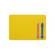 Дощечка для пластилина, 2 стека, желтая, ZiBi ZB6913-08