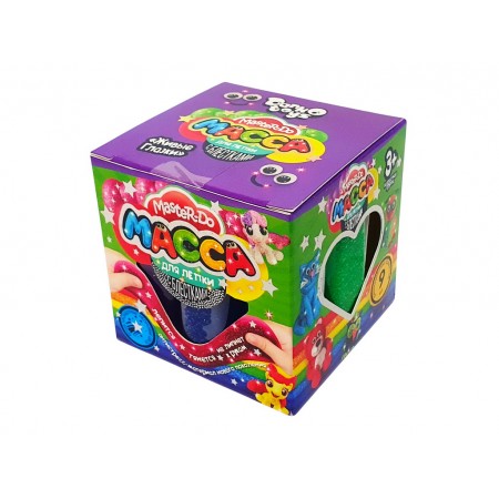 Маса для ліплення з блискітками Master Do 9 кольорів, Danko Toys Маса для ліплення з блискітками Master Do 9 кольорів, Danko Toys