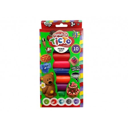 Тесто для лепки Master Do 10 цветов, Danko Toys Тесто для лепки Master Do 10 цветов, Danko Toys