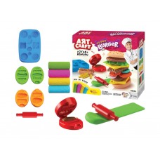 Игровой набор для лепки, 4 цвета теста, формы и аксессуары, 6 предметов 03554