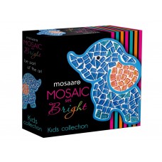 Набор для творчества, Стеклянная мозаика Слонёнок для детей, Kids collection, Mosaaro MA7000