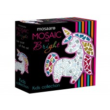 Набір для творчості, Скляна мозаїка Єдиноріг для дітей, Kids collection, Mosaaro MA7004