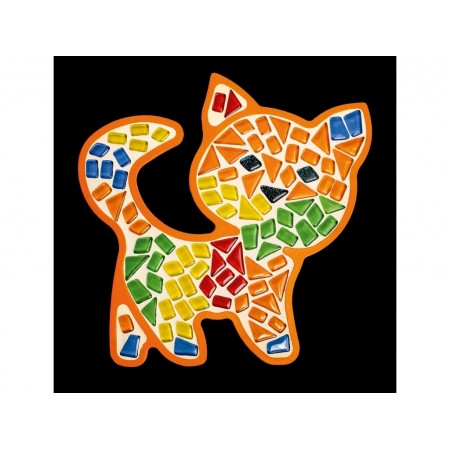Набор для творчества, Стеклянная мозаика Котик для детей, Kids collection, Mosaaro MA7006 Набор для творчества, Стеклянная мозаика Котик для детей, Kids collection, Mosaaro MA7006