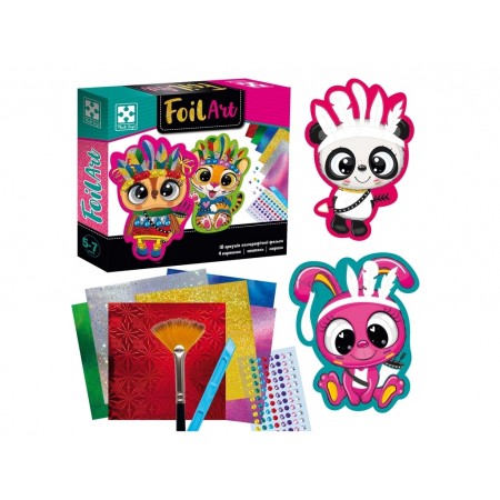 Набор для творчества Foil Art, Безумные индейцы, Vladi Toys VT4433-09 Набор для творчества Foil Art, Безумные индейцы, Vladi Toys VT4433-09