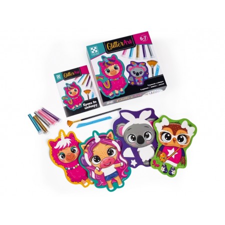 Набор для творчества Glitter Art, Блестящие зверьки, Vladi Toys VT4501-11