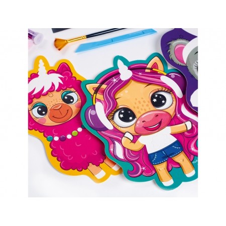 Набор для творчества Glitter Art, Блестящие зверьки, Vladi Toys VT4501-11