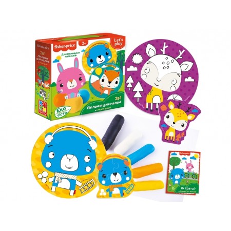 Набор для творчества с экотистом Fisher Price Лесные друзья, Vladi Toys VT4502-04