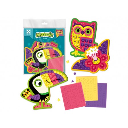 Набор для творчества, Мягкая мозаика Птицы, Vladi Toys VT4511-09 Набор для творчества, Мягкая мозаика Птицы, Vladi Toys VT4511-09
