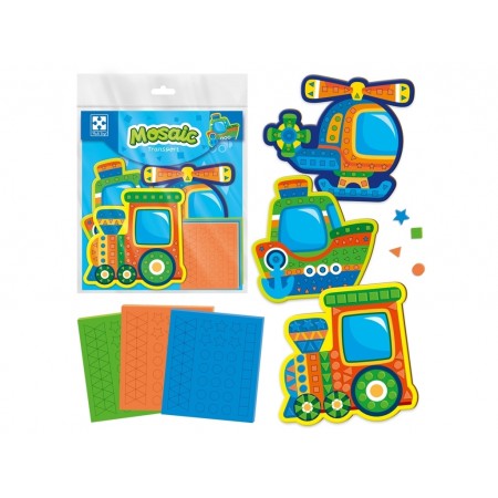 Набір для творчості, М'яка мозаїка Транспорт, Vladi Toys VT4511-10 Набір для творчості, М'яка мозаїка Транспорт, Vladi Toys VT4511-10