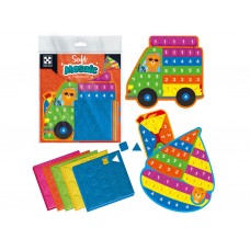 Набор для творчества с плюшевой мозаикой Транспорт , Vladi Toys VT4511-19