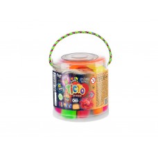 Тесто для лепки FLUORIC туба 12 цветов, Danko Toys
