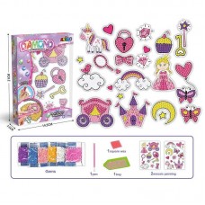 Алмазні наклейки BabyToys A 5503-22 з клейкою основою 5 пакетів