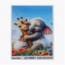 Алмазная мозаика для детей TK Group JS 19981, 30x20 см