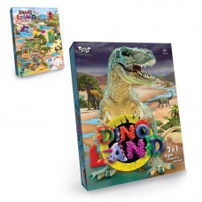 Набор для лепки Dino Land 7в1 с формочками и тестом для детей