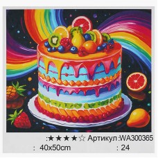 Картина по номерам WToys 40х50 см для детей от 4 лет