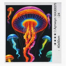 Розмальовка за номерами WToys 40х50 см для дітей