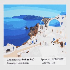 Картина по номерам TK Group Греция 40х30 см для детей