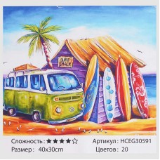 Картина по номерам TK Group Серфинг 40x30 см для детей
