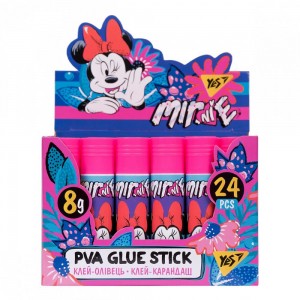 Клей-карандаш YES, 8г, PVA "Minnie Mouse"
