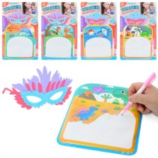 Килимок для малювання водою BabyToys 2022, 5 видів, з ручкою та окулярами Килимок для малювання водою BabyToys 2022, 5 видів, з ручкою та окулярами