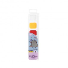 Краски акварельные Yes Pusheen 6 цв. медовые б/п Краски акварельные Yes Pusheen 6 цв. медовые б/п