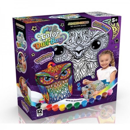 Креативное творчество "My Color Owl-Bag" рюкзачек-сова укр. ДАНКО ТОЙС
