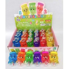 Слайм дитячий BabyToys різні кольори 24 штуки в блоці Слайм дитячий BabyToys різні кольори 24 штуки в блоці