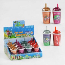 Лизун слайм BabyToys M 47704 зі склом та блискітками 12 штук