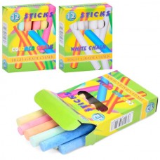 Цветные мелки BabyToys MK 0090-1 тонкие, набор 12 штук Цветные мелки BabyToys MK 0090-1 тонкие, набор 12 штук
