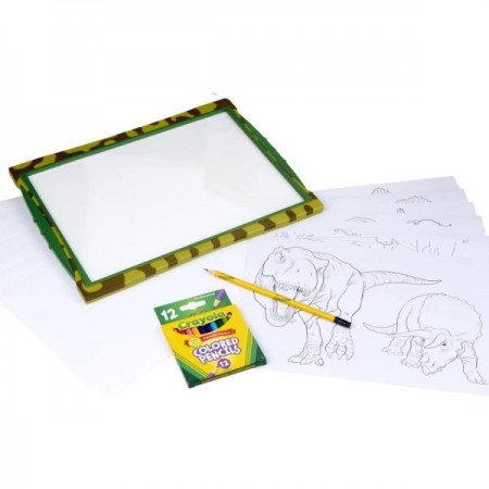 Набор для рисования Crayola Kits Динозавры с подсветкой 74-7497 Набор для рисования Crayola Kits Динозавры с подсветкой 74-7497