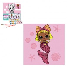 Набор для росписи для детей "LOL Surprise! Mermaids Queen Bee" 40х40см Набор для росписи для детей "LOL Surprise! Mermaids Queen Bee" 40х40см