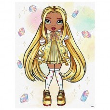 Набор для росписи по номерам для детей "Rainbow High. Sunny" со стразами 30х40см Набор для росписи по номерам для детей "Rainbow High. Sunny" со стразами 30х40см
