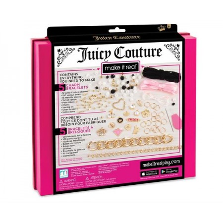 Набір для створення шарм-браслетів Make it Real Juicy Couture Королівський шарм 130 ел. MR4404 Набір для створення шарм-браслетів Make it Real Juicy Couture Королівський шарм 130 ел. MR4404