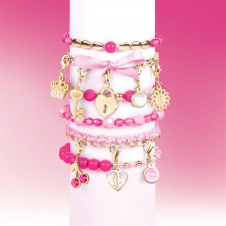 Набор для создания шарм-браслетов Make it Real Juicy Couture Розовый стиль 185 эл. MR4413 Набор для создания шарм-браслетов Make it Real Juicy Couture Розовый стиль 185 эл. MR4413