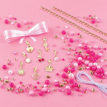 Набор для создания шарм-браслетов Make it Real Juicy Couture Розовый стиль 185 эл. MR4413 Набор для создания шарм-браслетов Make it Real Juicy Couture Розовый стиль 185 эл. MR4413