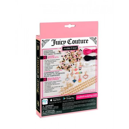 Набір для створення шарм-браслетів Make it Real Juicy Couture Рожевий зорепад 266 ел. MR4432 Набір для створення шарм-браслетів Make it Real Juicy Couture Рожевий зорепад 266 ел. MR4432