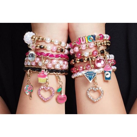 Набор для создания шарм-браслетов Make it Real Juicy Couture Розовый звездопад 470 эл. MR4408 Набор для создания шарм-браслетов Make it Real Juicy Couture Розовый звездопад 470 эл. MR4408