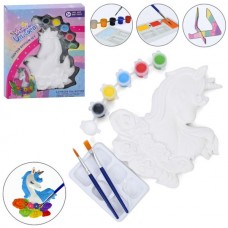 Набор для раскраски BabyToys 203 единорог с красками и кисточкой