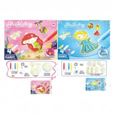 Набор раскраска-подвеска BabyToys 7603-4 с красками, 6 штук
